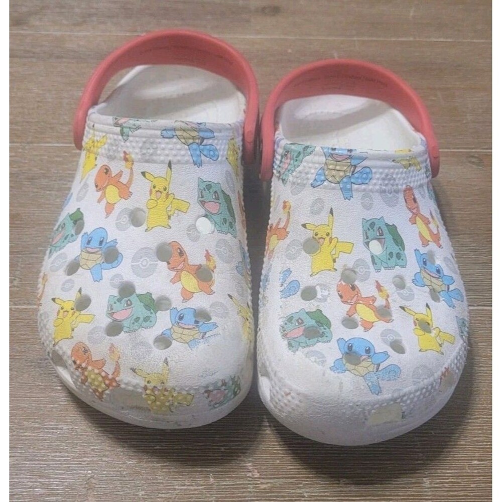 Crocs Limited Edition classic Pokemon Pikachu Starter Skin kids Size C 13